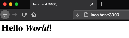 markdown hello world page