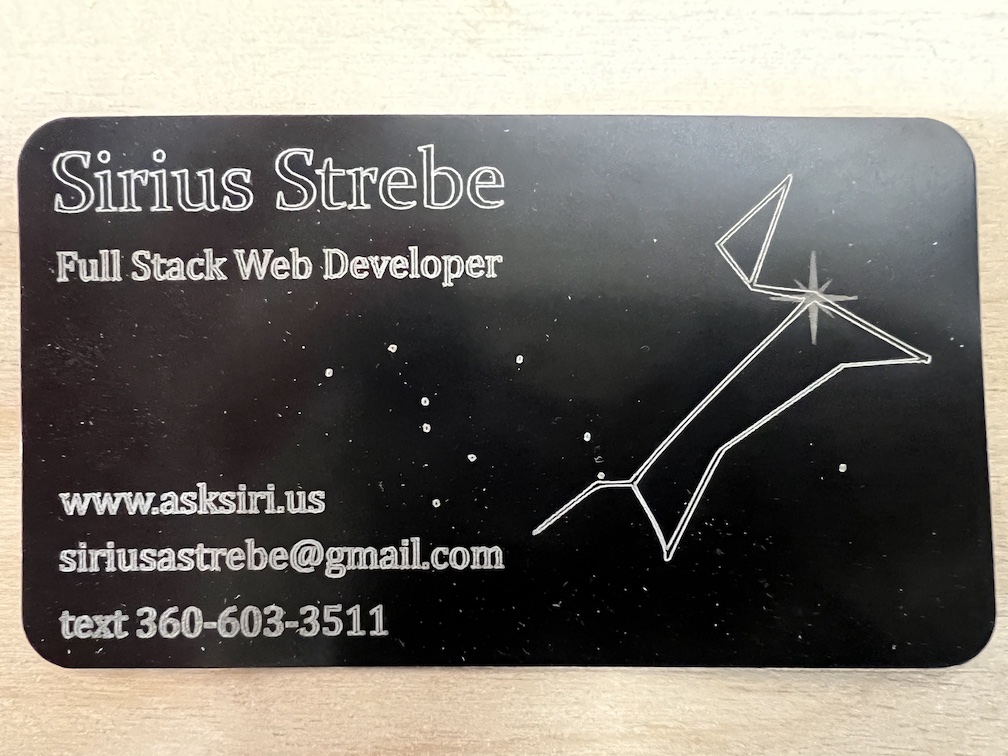 business card