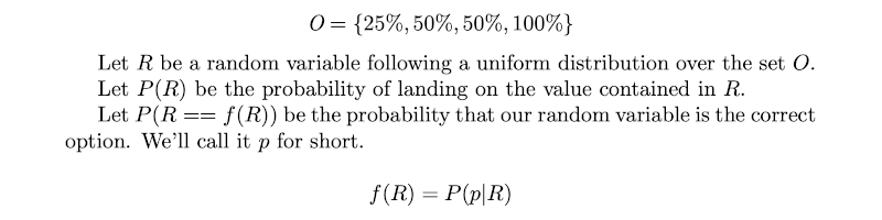 Bayesian forumation